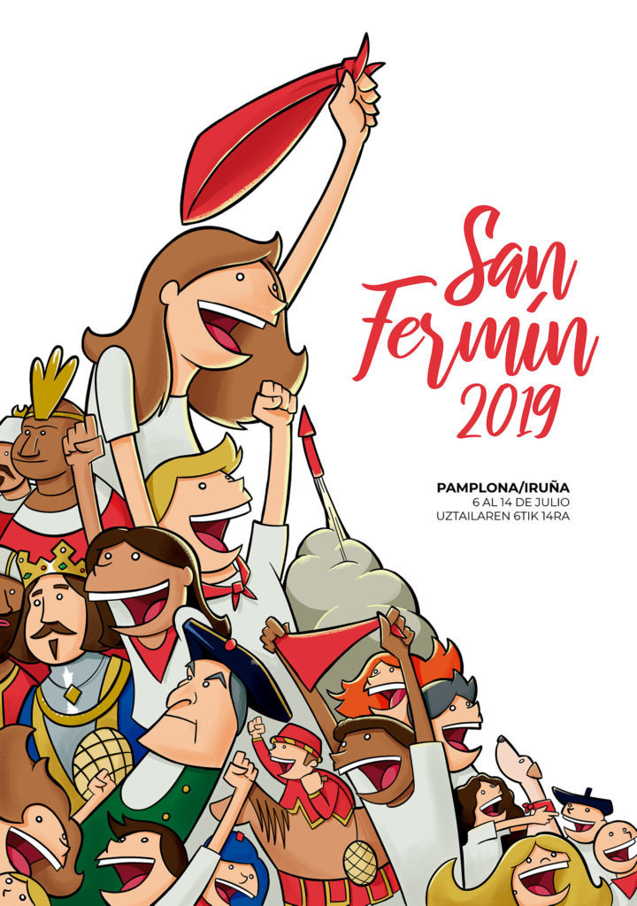 Cartel Semifinalista Del Concurso De San Fermín 2019 | JSnagore ...