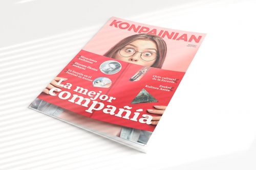 Rediseño de Konpainian, revista de la Escuela de Idiomas de Pamplona
